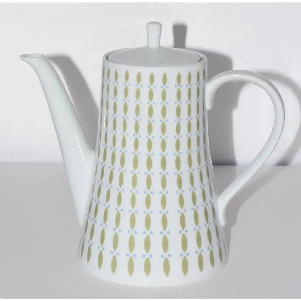 Melitta Zurich Luncheon Plates Coffee Tea Pot, Cup & Saucer 22pc MCM Modernism